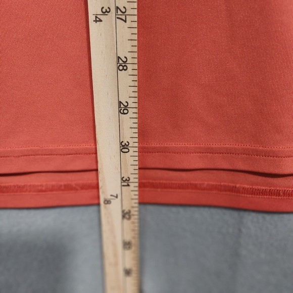Under Armour Polo Shirt Mens Large Orange Solid Short Sleeve - Picture 10 of 16